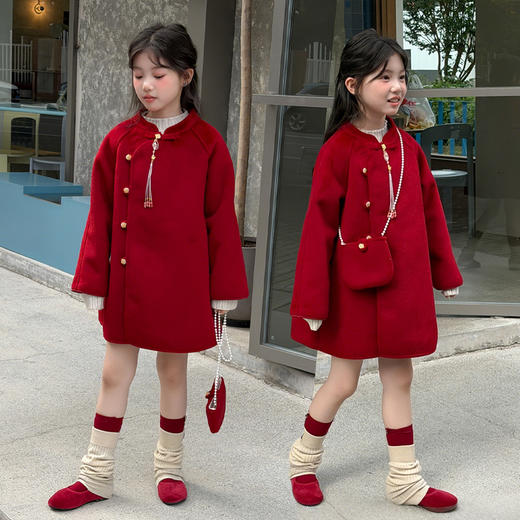 冬日氛围感【麦乐拉 马年儿童双旦服】外套款 喜气洋洋  心动穿搭 商品图7