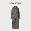 ROMI STUDIO“”山羊绒羊毛混纺斜纹收腰长款风衣 441D3036 商品缩略图3