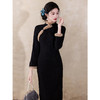 新款改良新中式高端旗袍裙，年轻款加绒加厚冬装日常LSB4329 商品缩略图0