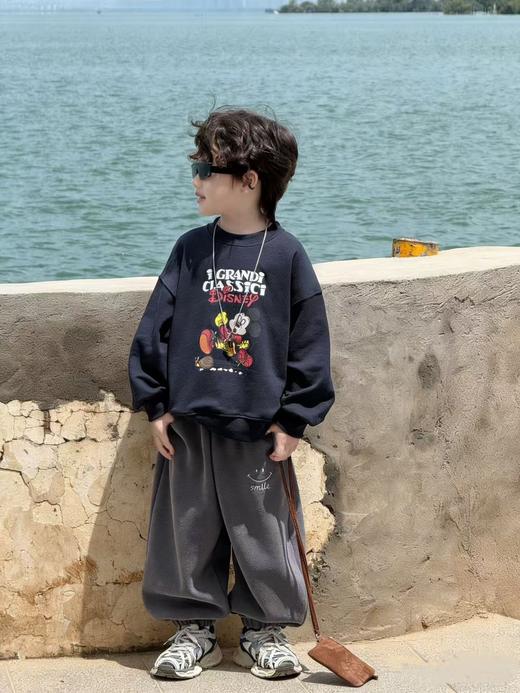 【秒杀】特价捡漏❗“软fufu”一条过冬不冻腿～🔥【喜林贝尔 儿童奥利绒笑脸卫裤】 商品图4