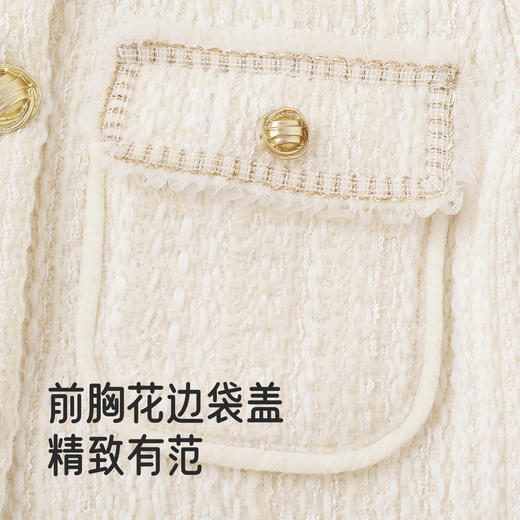 英氏童装女童衣服秋冬连衣裙保暖外套女生衣裙套装中大童套装新款 商品图3