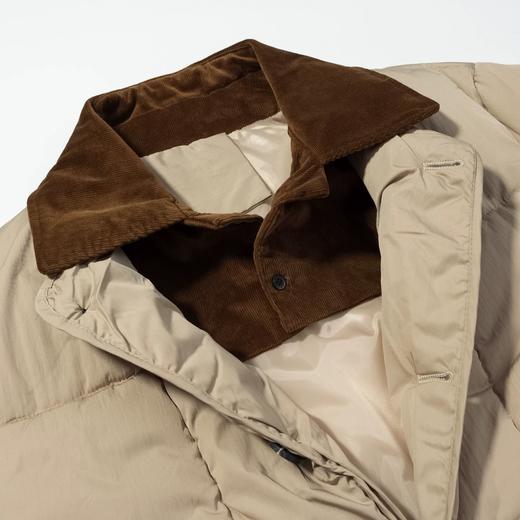 冬季长款加厚保暖卡其色棉服女小众设计款棉衣面包服外套 商品图2