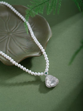 子佩集【欢喜摩尼】珍珠项链【XXXL010】4mm珠白玉髓佛2512