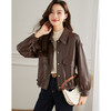 【年终特卖】PU皮衣外套女短款秋冬装新款复古小个子休闲机车皮夹克 商品缩略图1