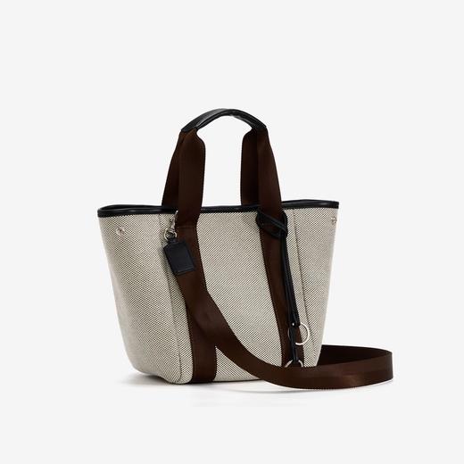 YUMCHIC/有且.菜篮子设计师款细条纹通勤手提水桶包高级感可斜挎（三天内发货） 商品图5