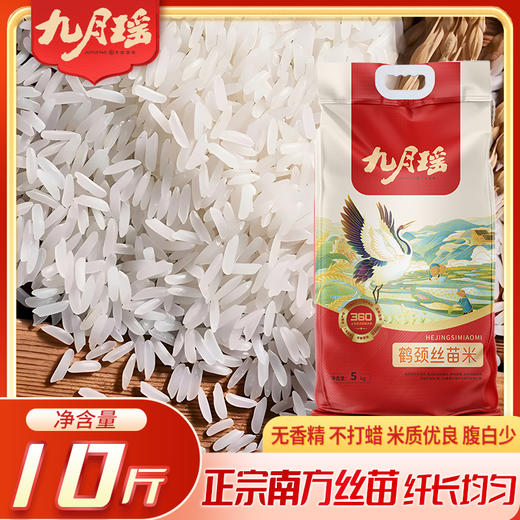 湖北丝苗米九月瑶长粒大米庄品健米业5kg 商品图1
