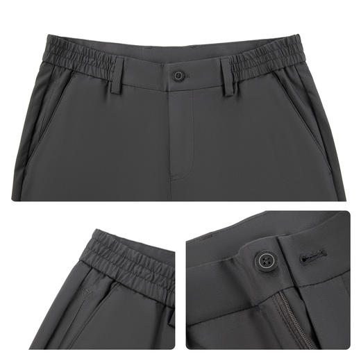 【调节腰头】柒牌男士休闲裤2026新款梭织长裤柔软舒适修身裤子130H70650 商品图3