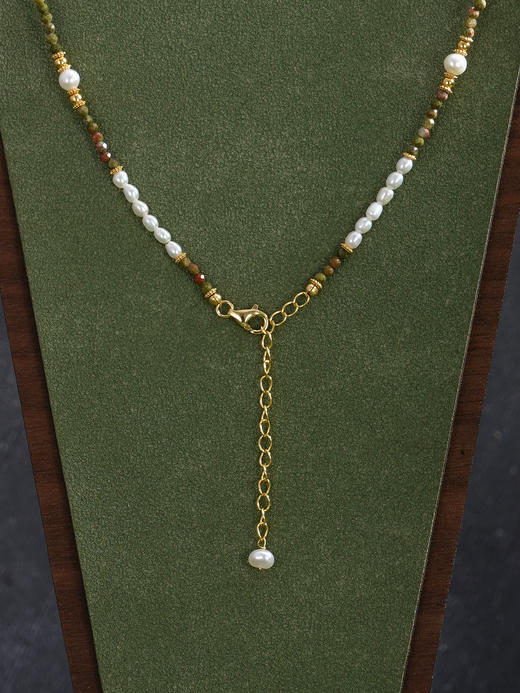 子佩集【彩韵福音】银S925珍珠项链【SGN1310001】2mm小珠4mm大珠巴洛克镀金2512 商品图3