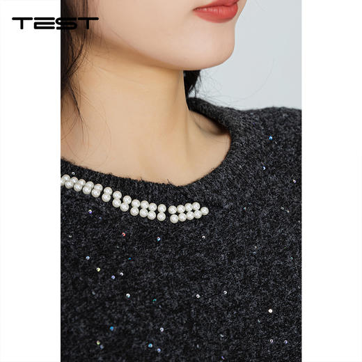 冬上新时尚宽松设计感气质柔软毛衣1254142 商品图2