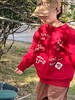 2025冬季新款！新年限定中国红亲子加绒美好祝愿印花字母圆领卫衣！ 商品缩略图0