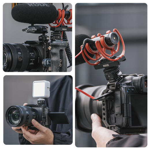 Ulanzi优篮子 FALCAM小隼F22冷靴转接套件补光灯麦克风增高垫相机兔笼公母冷靴板转接摄像机拓展配件 商品图3