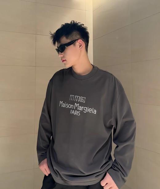 男款立体刺绣长袖T恤hu016 商品图3