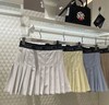 公鸡家春夏新款女士多色莫兰蒂色百褶短裙，四色可选W822167 商品缩略图0