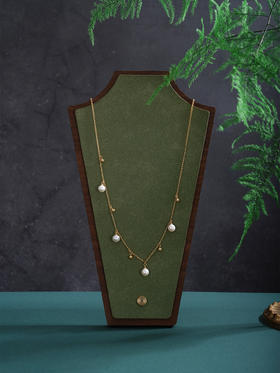 子佩集【苏韵珠华】银S925珍珠套链【MLTL003】6mm珠镀金流苏2512