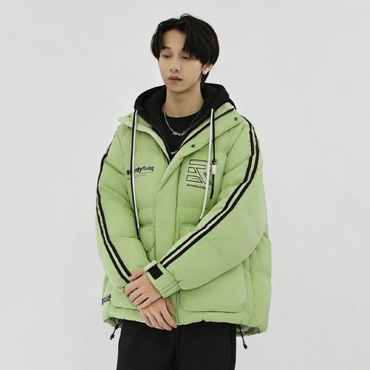 【新品上新】HX 冬季短款带帽羽绒服免洗防水C100440035101/02/03 商品图4