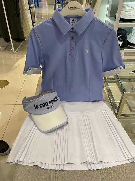 公鸡家春夏新款女士中袖撞色polo衫，POLO翻领撞色W222193 商品图4