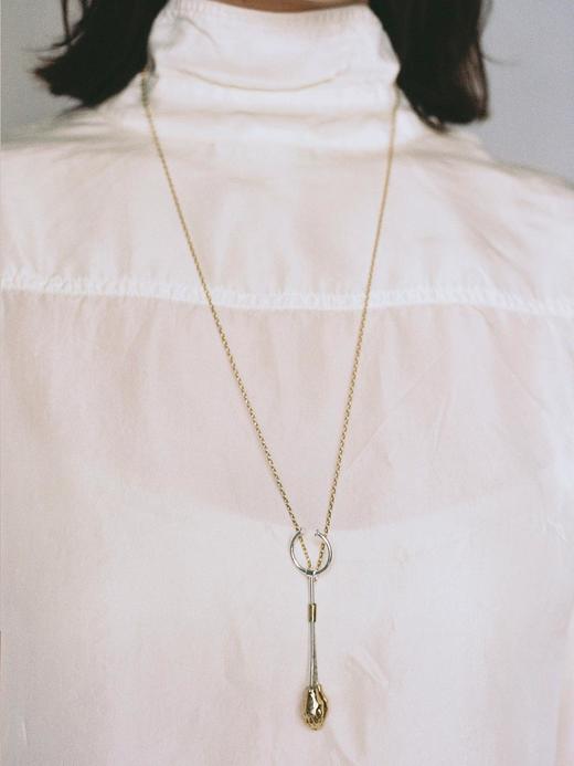 Beatriz Palacios 25AW 银镀金牵手烟夹项链 商品图4