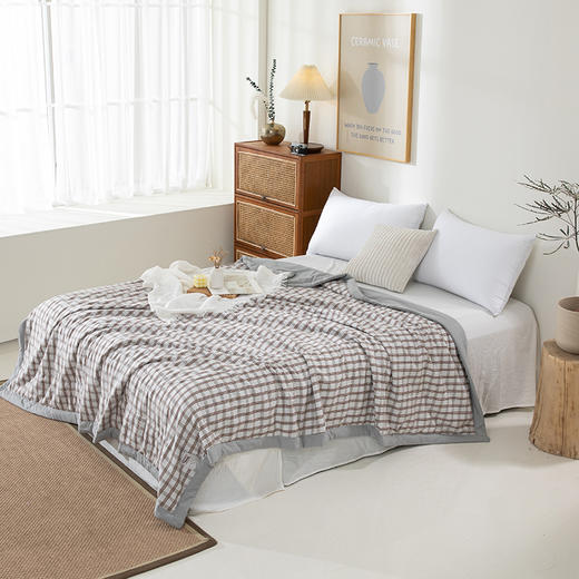 無印良品水洗棉麻棉花被200*230cm 商品图1