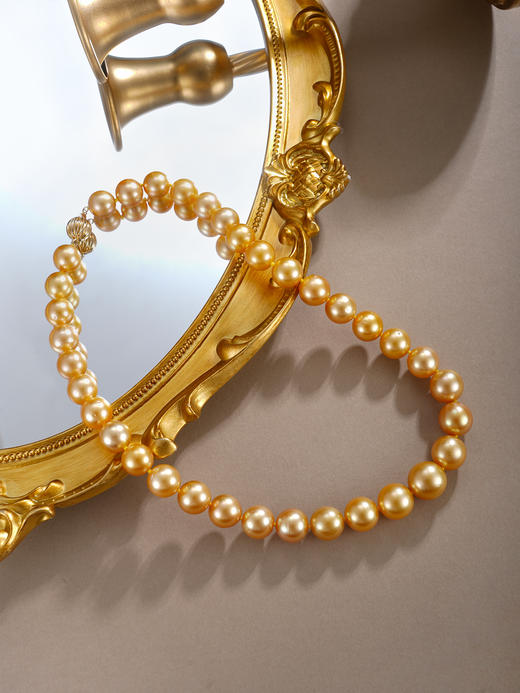 子佩集【金曜珠华】G18K金项链【ZXLJZ】11-14mm珠金2512 商品图0