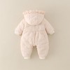 婴幼儿冬季款加厚女宝宝外穿连帽连体衣甜美可爱爬服加绒保暖棉服 商品缩略图2