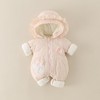 婴幼儿冬季款加厚女宝宝外穿连帽连体衣甜美可爱爬服加绒保暖棉服 商品缩略图3