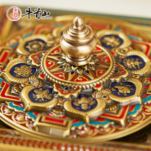 牛首山文创梵轮香承香插黄铜装饰摆件家用室内香薰炉礼盒送客户 商品图4