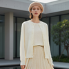 Famecoco范可儿高级感文艺提花短款开衫正肩上衣外套FAD8DA113 商品缩略图0