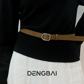 登白DENGBAI 雪花绒无孔牛皮腰带DB3517