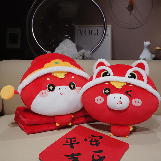 【品牌直发】加倍生活 醒狮小马驹三用抱枕 马年限定系列 年货节焕新 商品图5