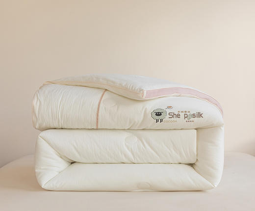 無印良品羊绒蚕丝双蛋白暖肤被200*230cm 商品图6
