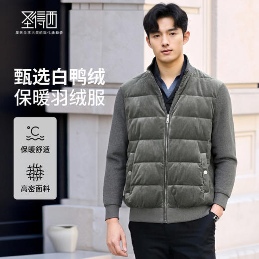 【门店同款&鸭绒】圣得西2025年冬季男士保暖舒适羽绒服 
 商品图0