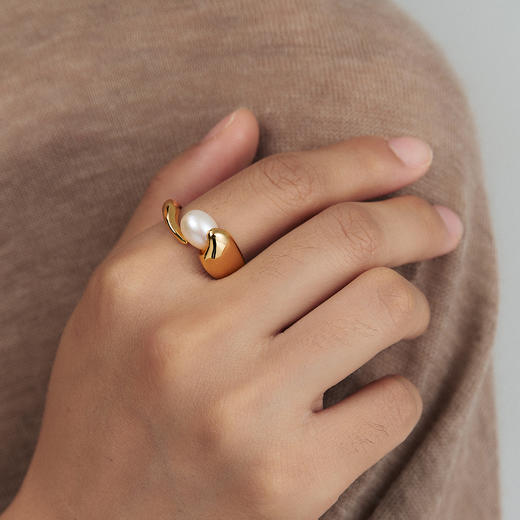 盐岛 W水滴系列水滴戒指 商品图7