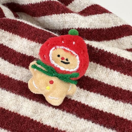 壁虎瑜伽【2512PJ474】百搭圣诞毛绒胸针 （5天发货） 商品图4