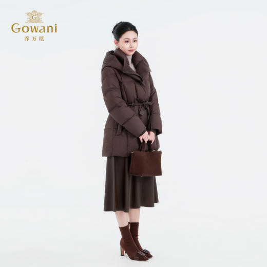 Gowani/乔万尼2025新款鹅绒服女款冬季保暖短款泡芙羽绒服EZ4T195 商品图3