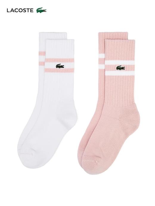 大毛圈+大毛巾底，条纹中筒袜。软支撑小标刺绣带脚型袜子C121768 商品图6