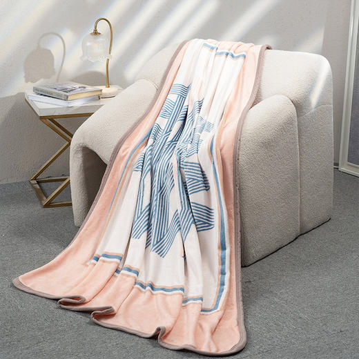 水星家纺DH 巡音回廊法兰绒毯 150*200cm 126356 商品图6