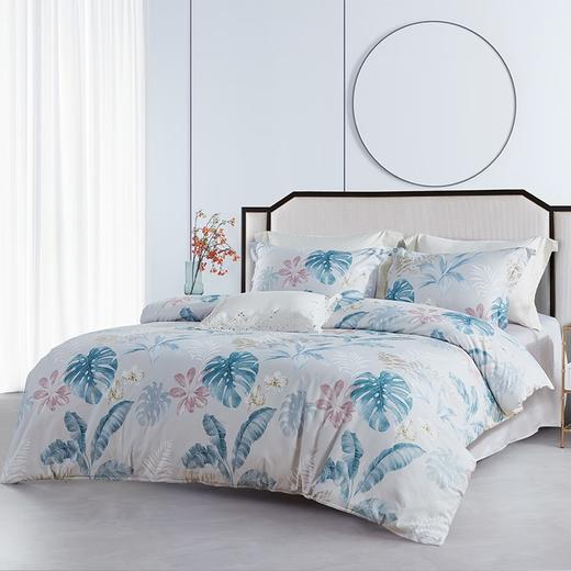 梦洁家纺纯棉印花四件套：訫雅200*230cm 商品图1