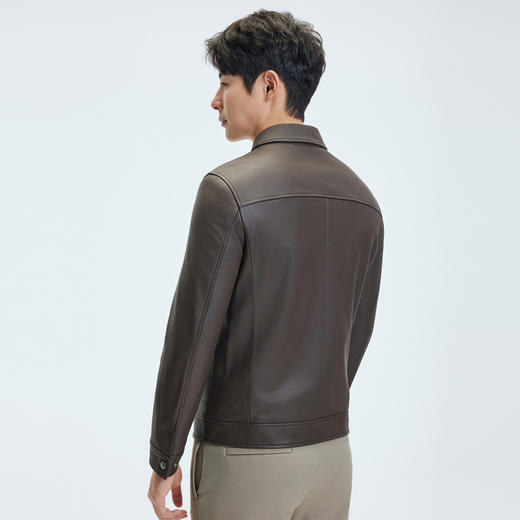 【门店同款】圣得西2025年冬季男士绵羊皮革舒适保暖皮衣
 商品图3