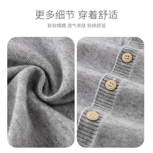 秋季新款a类婴儿针织连体衣宝宝小童儿童衣服男童秋装爬服童装 商品图2