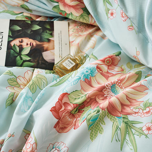 富安娜（FUANNA）磨毛四件套- 湖畔微风 203*229cm 商品图3