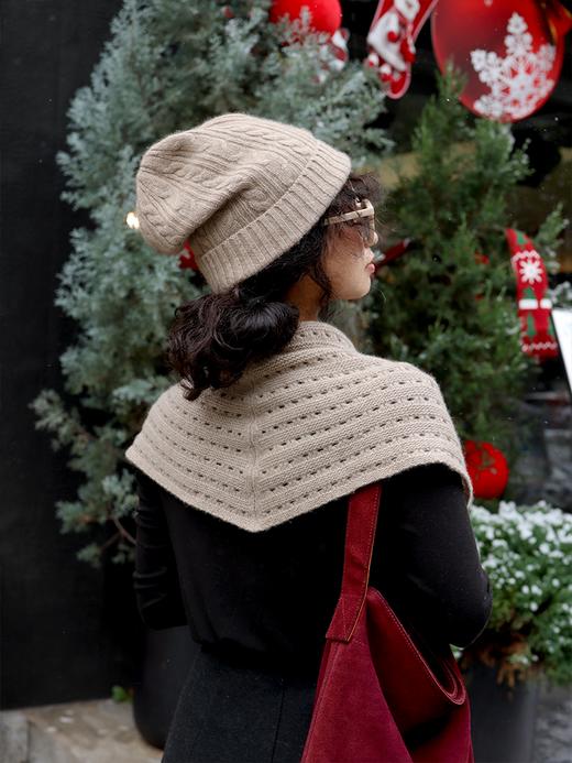 羊绒毛球三角巾+流苏围巾  板娘同款推荐 期待一起戴闺蜜款~ 商品图6