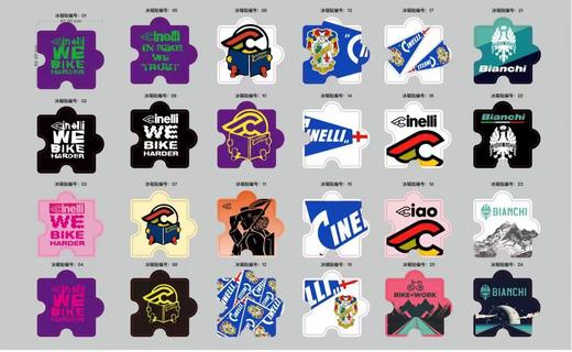 百客屋正品冰箱贴西耐力比安奇创意新款涂鸦冰箱贴 商品图0