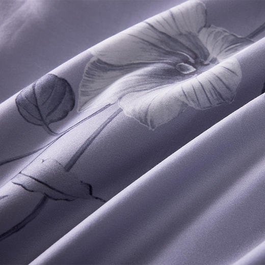 多喜爱 60S全棉缎纹四件套-梦中花园/夜薇花坞【60S长绒棉】【芬纳诺抗菌】精美礼盒 宽边&花边工艺 商品图11