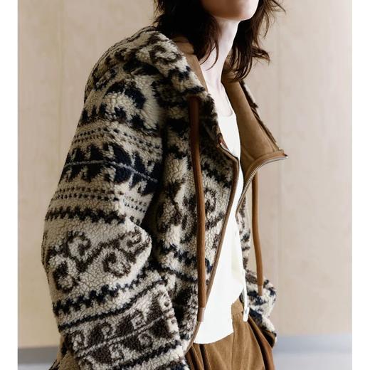 0RIGNAL&CO游牧风费尔岛毛绒外套 商品图1