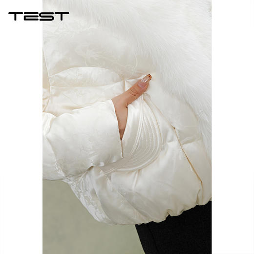 冬上新时尚高级感轻奢狐狸毛白鹅绒皮草2254073 商品图4