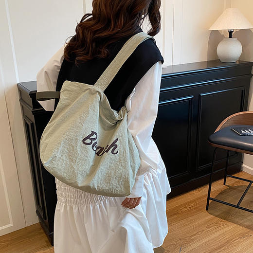 【新款字母帆布包】韩版外出通勤简约托特包 高颜值大容量单肩手提包  商品图2