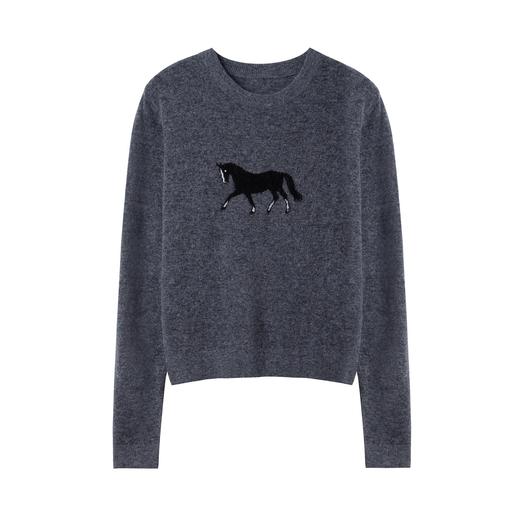 【Spring Wave 复古圆领羊毛刺绣红毛衣】马年限定 ，新年红毛衣，32支进口纱线，30%羊毛混合成份 商品图3