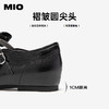 MIO米奥女鞋2026春季新款蝴蝶结一字带玛丽珍圆头褶皱单鞋羊皮革M261461308 商品缩略图4