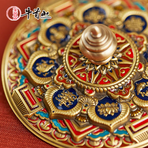 牛首山文创梵轮香承香插黄铜装饰摆件家用室内香薰炉礼盒送客户 商品图1