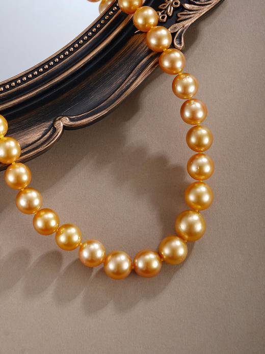 子佩集【金曜珠华】G18K金项链【ZXLJZ】11-14mm珠金2512 商品图4